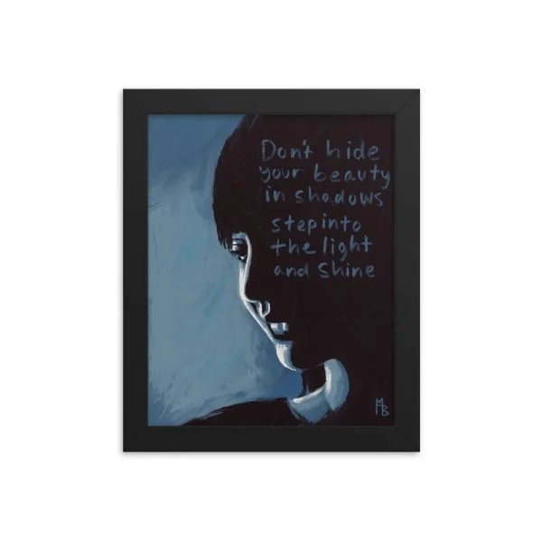 Shadows Into The Light Framed poster