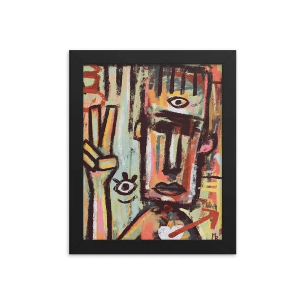 Stranger Danger Framed poster