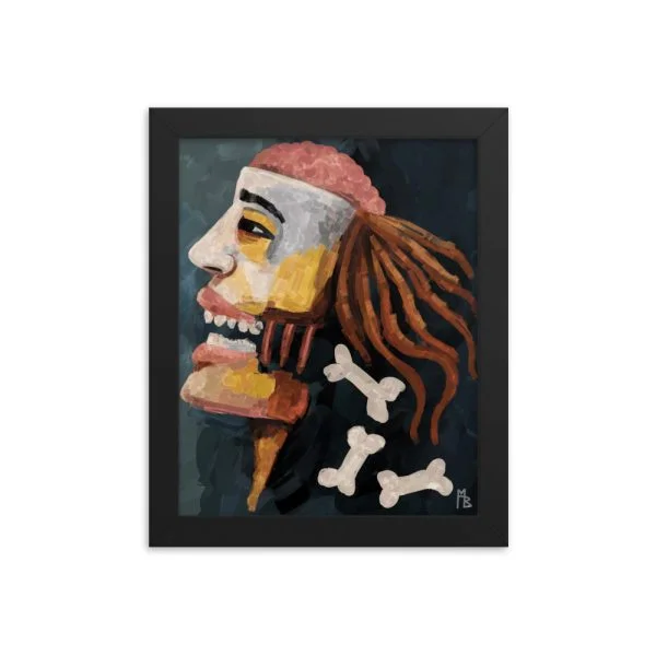 The Headbone Framed poster