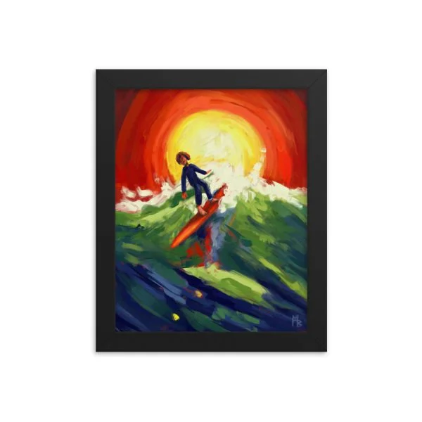 The Waves Of My Youth Framed poster
