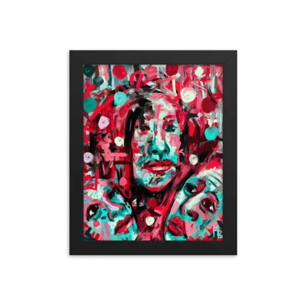 Triangle Framed poster