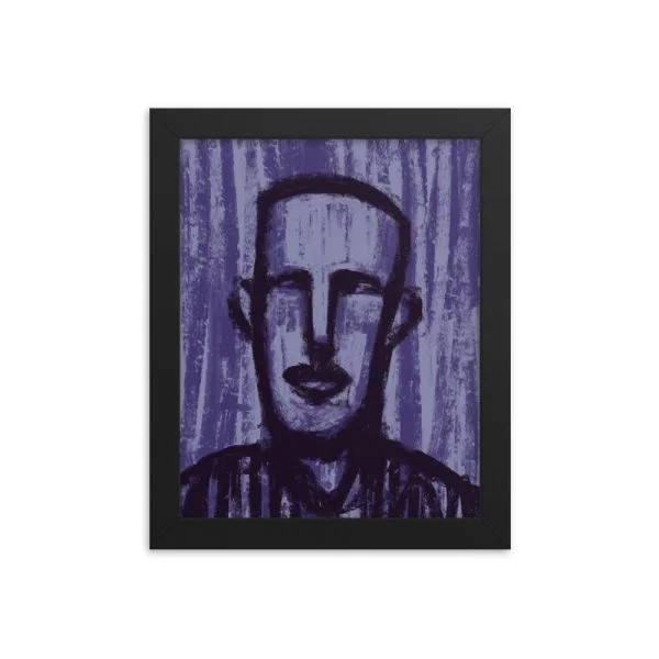 Violet Streaks Framed poster