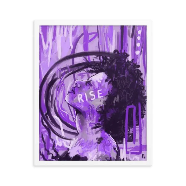 Rise Framed poster