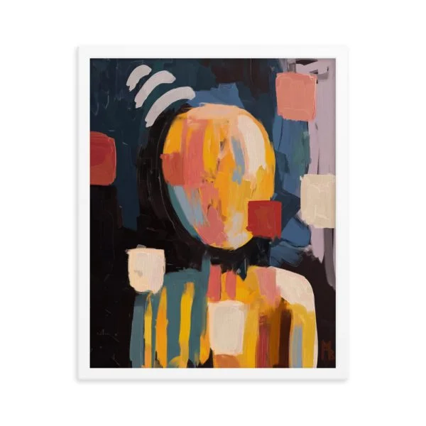 Square Dunce Framed poster