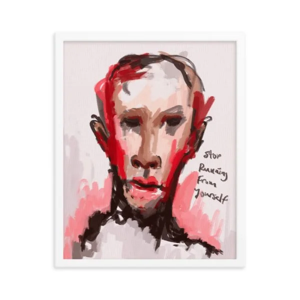 Stop Running Framed poster