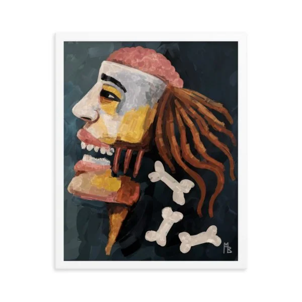 The Headbone Framed poster