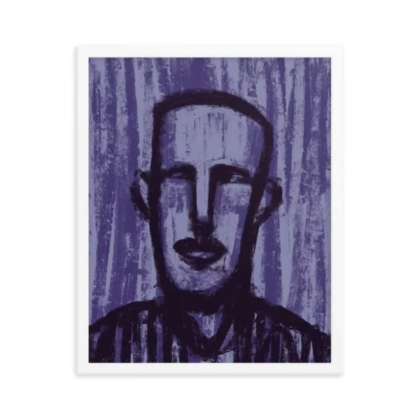 Violet Streaks Framed poster