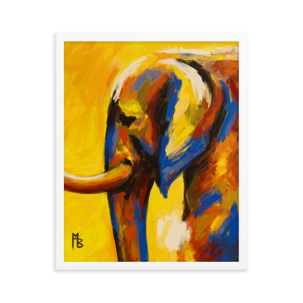 Yellowphant Framed poster - Image 4
