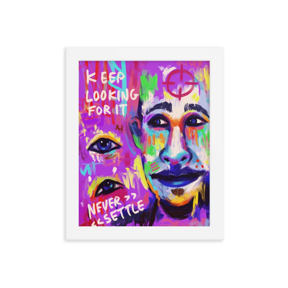 Never Settle Framed poster - Image 3