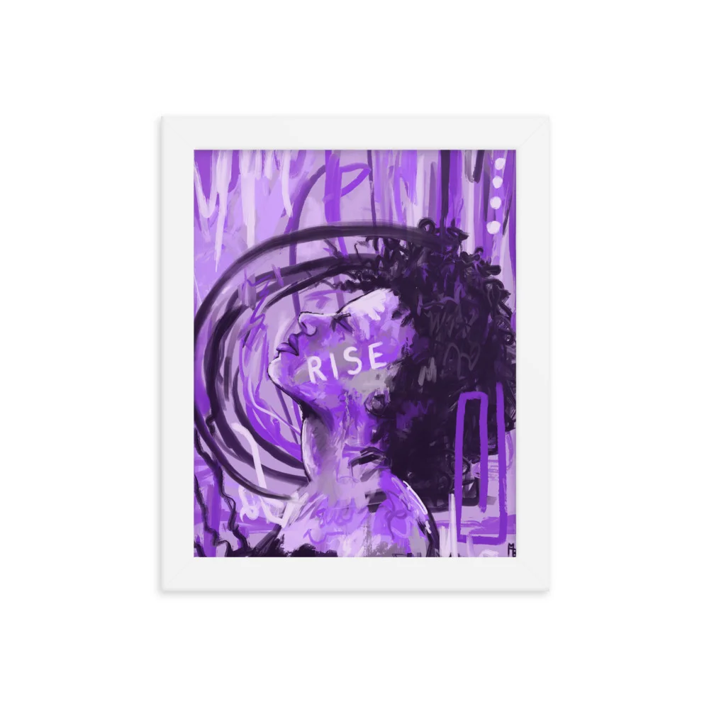 Rise Framed poster - Image 3