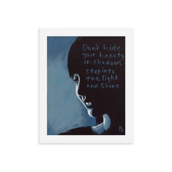 Shadows Into The Light Framed poster