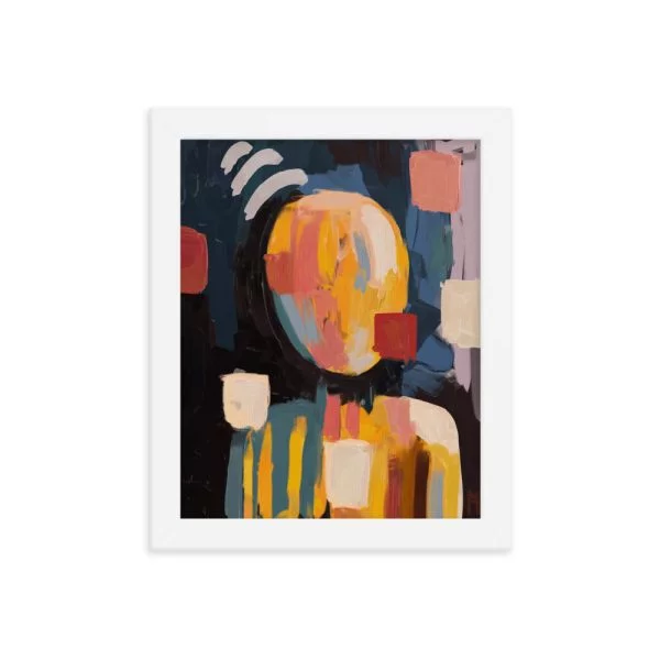 Square Dunce Framed poster