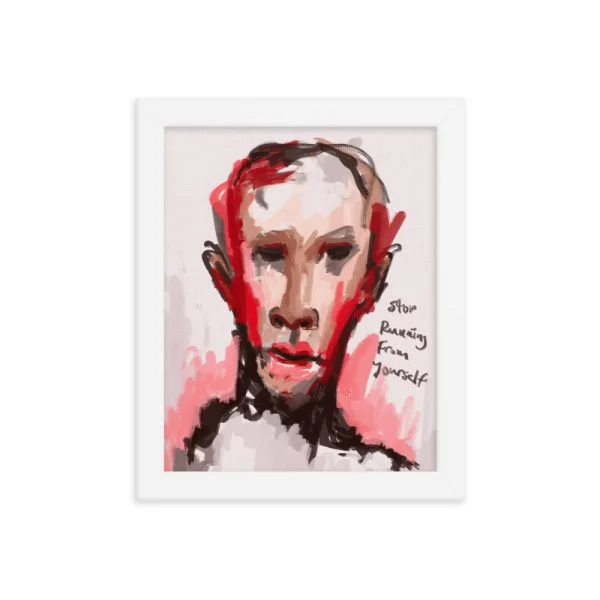 Stop Running Framed poster
