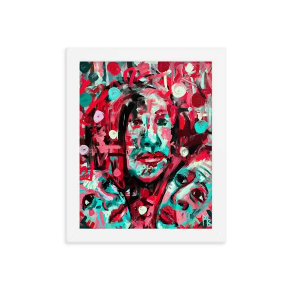 Triangle Framed poster