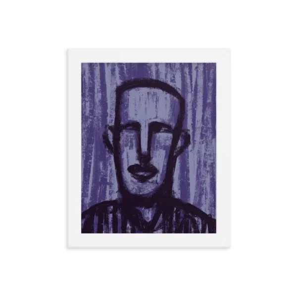 Violet Streaks Framed poster
