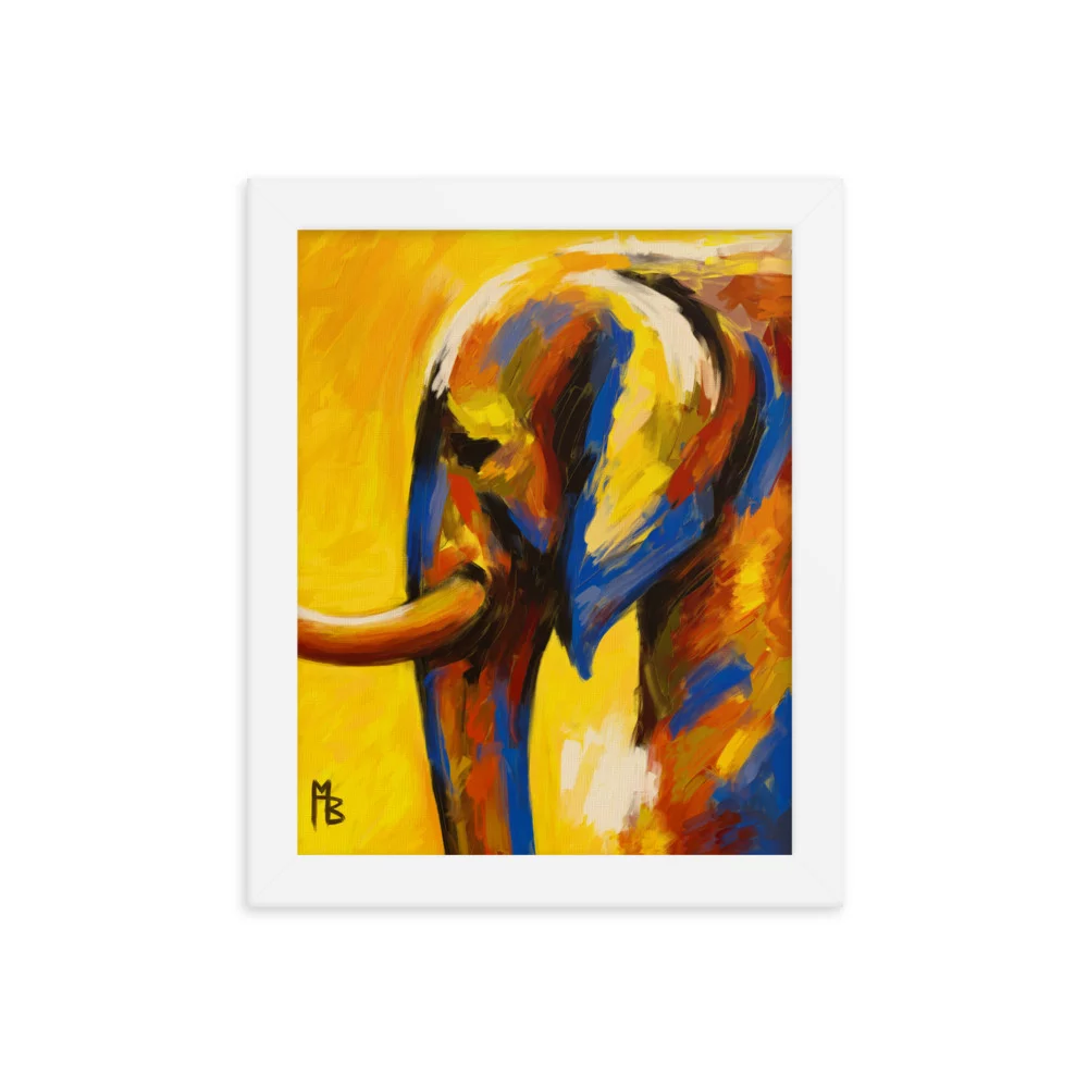 Yellowphant Framed poster - Image 3